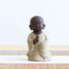 Serene Yixing Purple Sand Little Monk Tea Pet - A Peaceful Addition to Your Tea Collection