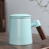 Revolutionize Your Tea Game with Our Innovative Ceramic Tea Cup - Separate Your Water and Brew with Ease! Now in 5 Colors