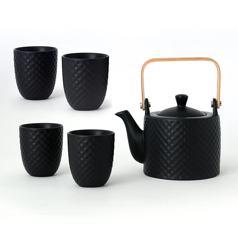 Elevate Your Tea Time with Our Sleek and Stylish Japanese Ceramic Tea Set Creation