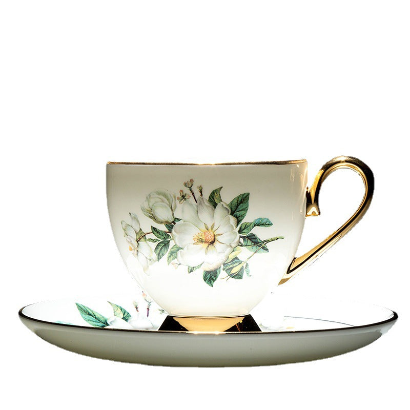 Exquisite Wild Lily Trace Gold Teaware Set - Elevate Your Tea Time to the Ultimate Luxury