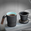 Tasse à thé en céramique Office Essential avec passoire intégrée - Faites votre propre tasse parfaite