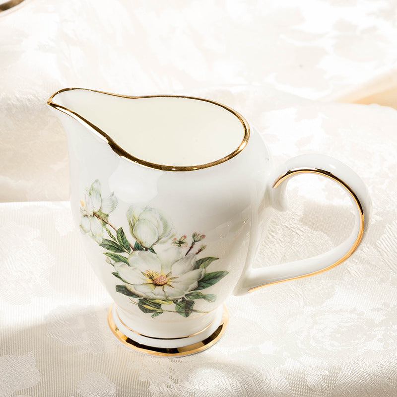 Exquisite Wild Lily Trace Gold Teaware Set - Elevate Your Tea Time to the Ultimate Luxury